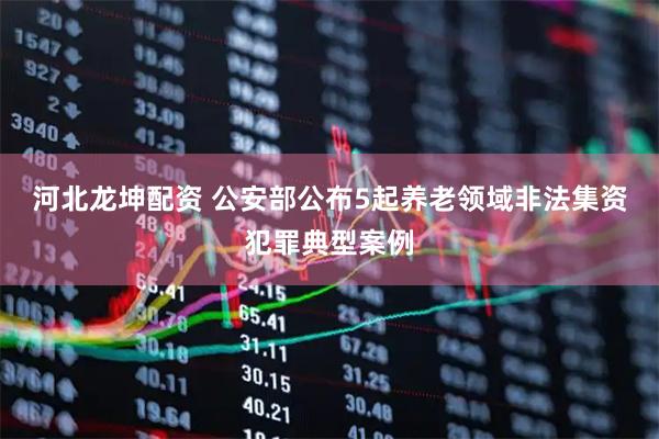 河北龙坤配资 公安部公布5起养老领域非法集资犯罪典型案例