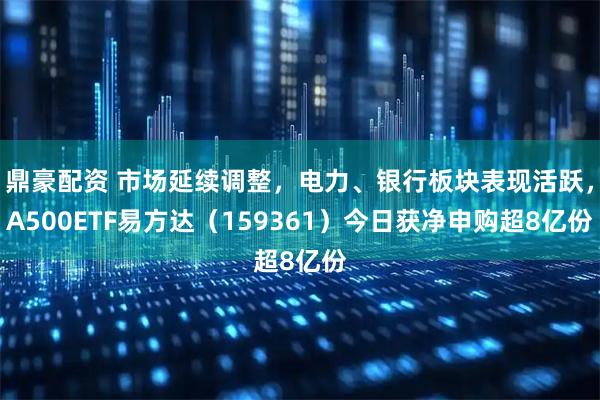 鼎豪配资 市场延续调整，电力、银行板块表现活跃，A500ETF易方达（159361）今日获净申购超8亿份